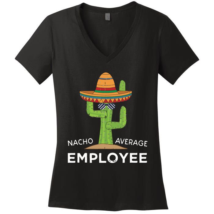 Fun Hilarious Funny Employee Appreciation Saying Women's V-Neck T-Shirt