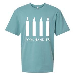 FORK HANDLES FOUR CANDLES Sueded Cloud Jersey T-Shirt