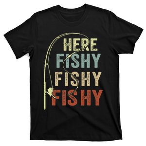 FishingShirt Here Fishy Bass Fish Funny T-Shirt