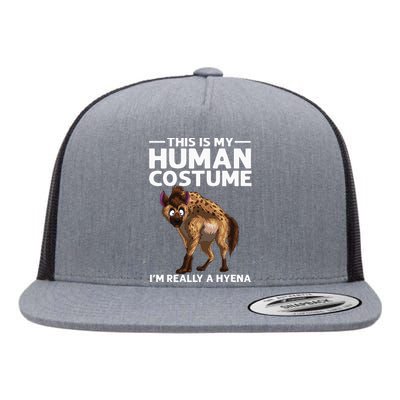 Funny Hyena For Wo Zoo Keeper Africa Tanzania Animal Flat Bill Trucker Hat