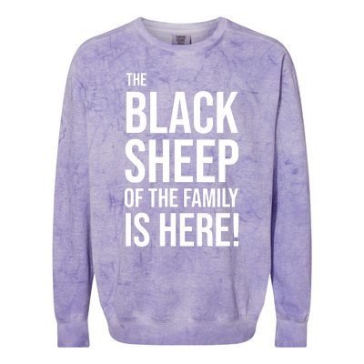 Funny Holiday Family Function, Black Sheep of the Family Colorblast Crewneck Sweatshirt