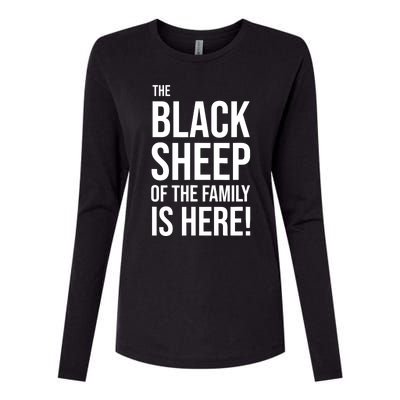 Funny Holiday Family Function, Black Sheep of the Family Womens Cotton Relaxed Long Sleeve T-Shirt