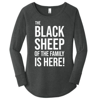 Funny Holiday Family Function, Black Sheep of the Family Women's Perfect Tri Tunic Long Sleeve Shirt