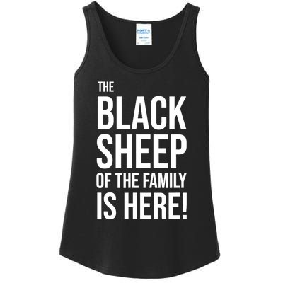 Funny Holiday Family Function, Black Sheep of the Family Ladies Essential Tank