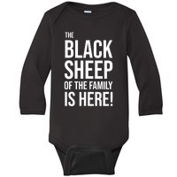 Funny Holiday Family Function, Black Sheep of the Family Baby Long Sleeve Bodysuit