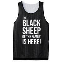 Funny Holiday Family Function, Black Sheep of the Family Mesh Reversible Basketball Jersey Tank