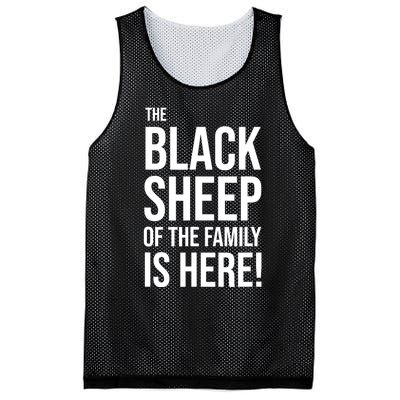 Funny Holiday Family Function, Black Sheep of the Family Mesh Reversible Basketball Jersey Tank