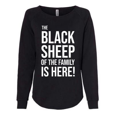 Funny Holiday Family Function, Black Sheep of the Family Womens California Wash Sweatshirt