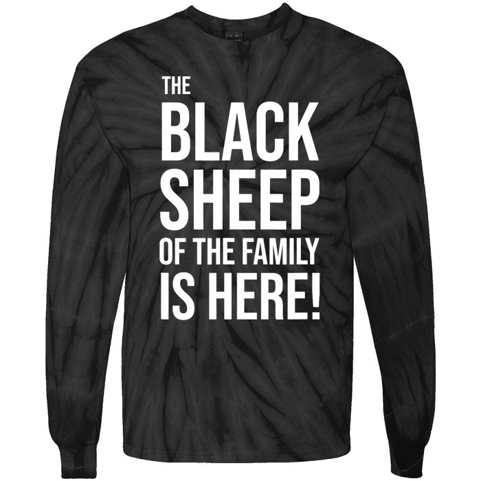 Funny Holiday Family Function, Black Sheep of the Family Tie-Dye Long Sleeve Shirt