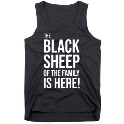 Funny Holiday Family Function, Black Sheep of the Family Tank Top