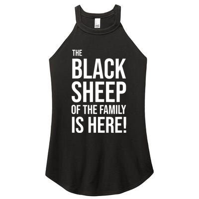 Funny Holiday Family Function, Black Sheep of the Family Women's Perfect Tri Rocker Tank