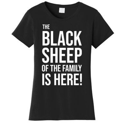 Funny Holiday Family Function, Black Sheep of the Family Women's T-Shirt