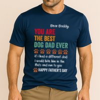 Funny Happy Fathers Day From Dog Treats To Dad Quote Fathers Day Paw Dog Dad Cooling Performance Crew T-Shirt