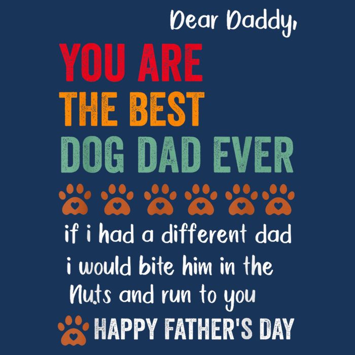 Funny Happy Fathers Day From Dog Treats To Dad Quote Fathers Day Paw Dog Dad Cooling Performance Crew T-Shirt