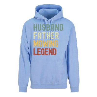 Funny Husband Father Mowing Legend Lawn Care Funny Mower Unisex Surf Hoodie