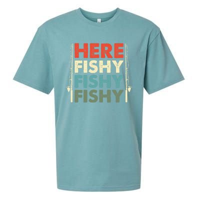 Fish Hunting Fishing Fishrod Fisherman Sueded Cloud Jersey T-Shirt