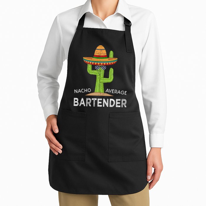 Fun Hilarious Funny Bartending Bartender Full-Length Apron With Pockets
