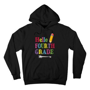 Funny Hello Fourth Grade Funny Back To The School Hoodie