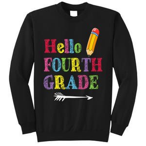 Funny Hello Fourth Grade Funny Back To The School Sweatshirt