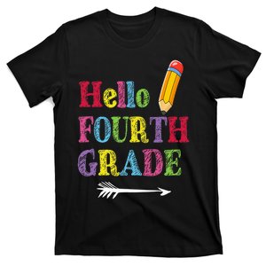 Funny Hello Fourth Grade Funny Back To The School T-Shirt