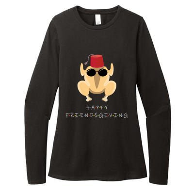 Funny Happy Friendsgiving Turkey Friends Giving Cool Gift Womens CVC Long Sleeve Shirt