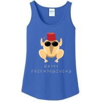 Funny Happy Friendsgiving Turkey Friends Giving Cool Gift Ladies Essential Tank