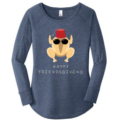 Funny Happy Friendsgiving Turkey Friends Giving Cool Gift Women's Perfect Tri Tunic Long Sleeve Shirt