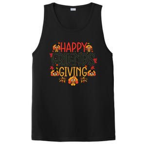 Funny Happy Friendsgiving Great Gift Turkey Friends Giving Meaningful Gift PosiCharge Competitor Tank