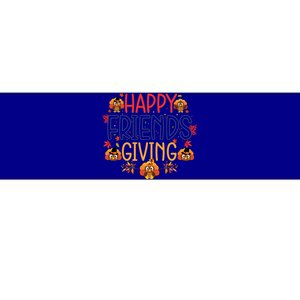 Funny Happy Friendsgiving Great Gift Turkey Friends Giving Meaningful Gift Bumper Sticker