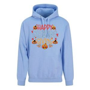 Funny Happy Friendsgiving Great Gift Turkey Friends Giving Meaningful Gift Unisex Surf Hoodie