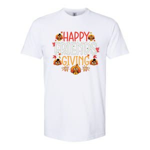 Funny Happy Friendsgiving Great Gift Turkey Friends Giving Meaningful Gift Softstyle CVC T-Shirt