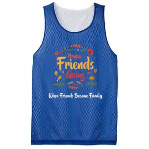 Funny Happy Friendsgiving Turkey Friends Giving Gift Mesh Reversible Basketball Jersey Tank