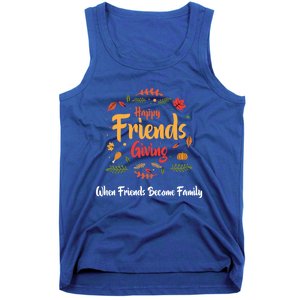 Funny Happy Friendsgiving Turkey Friends Giving Gift Tank Top