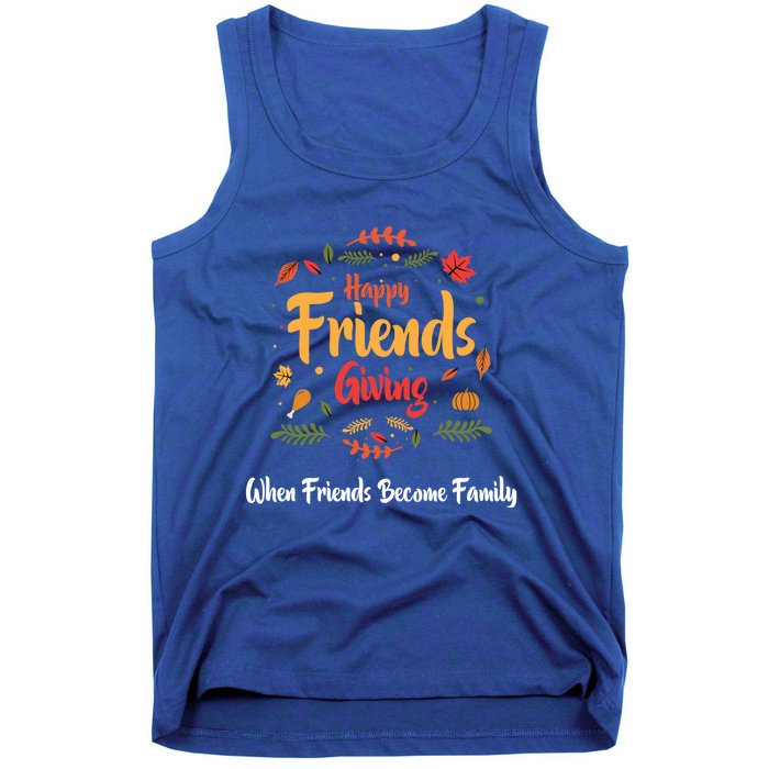 Funny Happy Friendsgiving Turkey Friends Giving Gift Tank Top