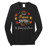 Funny Happy Friendsgiving Turkey Friends Giving Long Sleeve Shirt