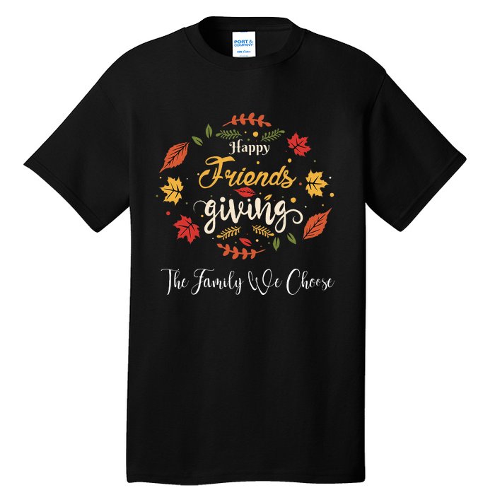 Funny Happy Friendsgiving Turkey Friends Giving Tall T-Shirt