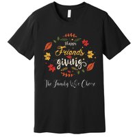 Funny Happy Friendsgiving Turkey Friends Giving Premium T-Shirt