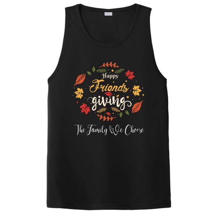 Funny Happy Friendsgiving Turkey Friends Giving PosiCharge Competitor Tank