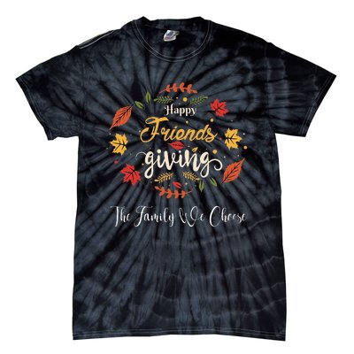 Funny Happy Friendsgiving Turkey Friends Giving Tie-Dye T-Shirt