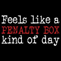 Funny Hockey Feels Like A Penalty Box Day Hockey Player Zip Tote Bag