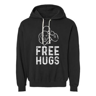 Free Hugs Funny Brazilian Jiujitsu Mma Bjj Garment-Dyed Fleece Hoodie