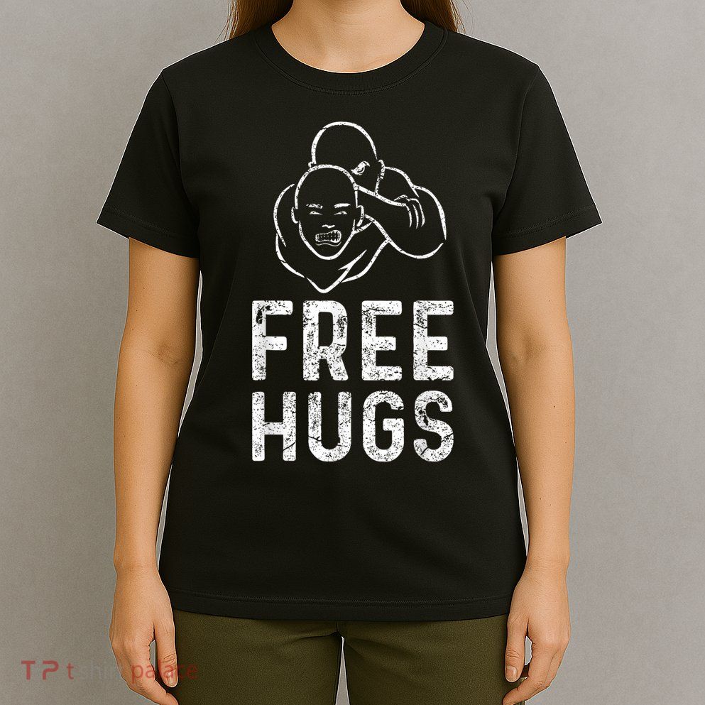 Free Hugs Funny Brazilian Jiujitsu Mma Bjj T-Shirt