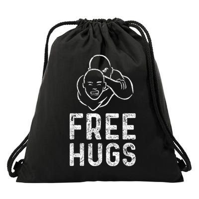 Free Hugs Funny Brazilian Jiujitsu Mma Bjj Drawstring Bag