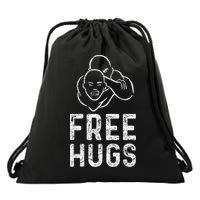 Free Hugs Funny Brazilian Jiujitsu Mma Bjj Drawstring Bag