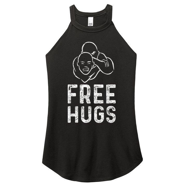 Free Hugs Funny Brazilian Jiujitsu Mma Bjj Women's Perfect Tri Rocker Tank