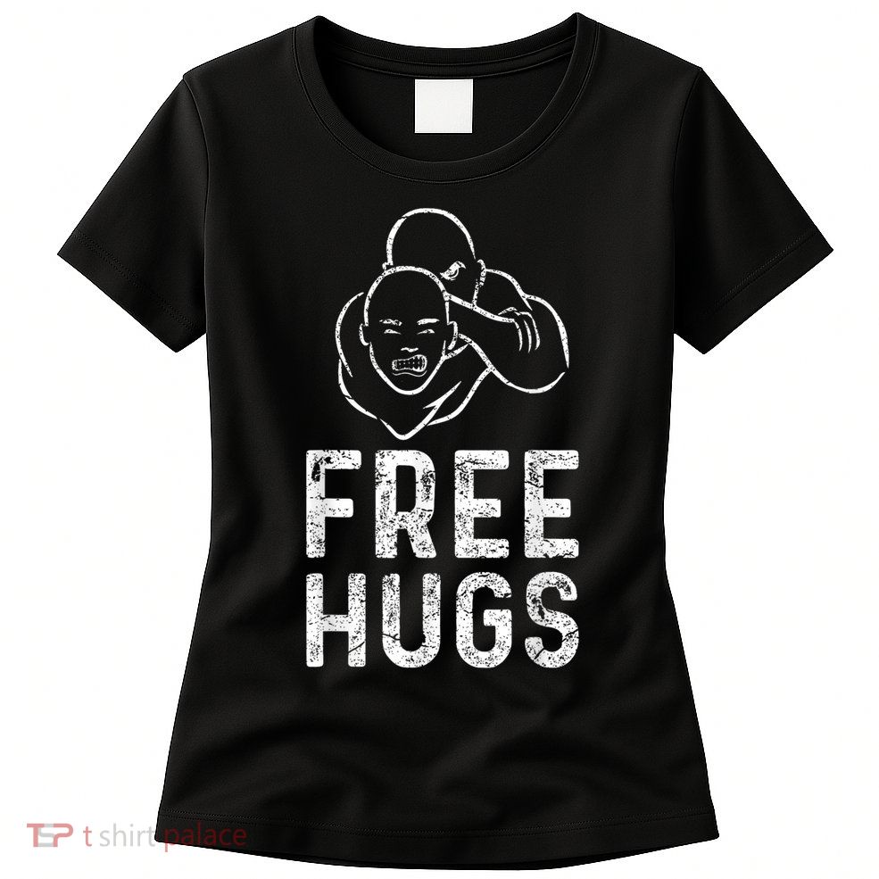 Free Hugs Funny Brazilian Jiujitsu Mma Bjj Womens T-Shirt