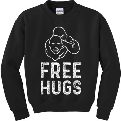 Free Hugs Funny Brazilian Jiujitsu Mma Bjj Kids Sweatshirt