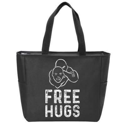 Free Hugs Funny Brazilian Jiujitsu Mma Bjj Zip Tote Bag