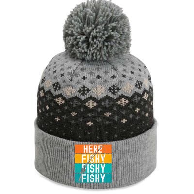 Fishing Here Fishy The Baniff Cuffed Pom Beanie