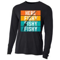 Fishing Here Fishy Cooling Performance Long Sleeve Crew